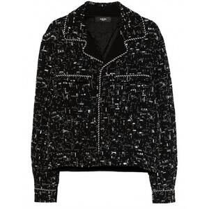 NEW AMIRI men's beaded tuxedo jacket in black